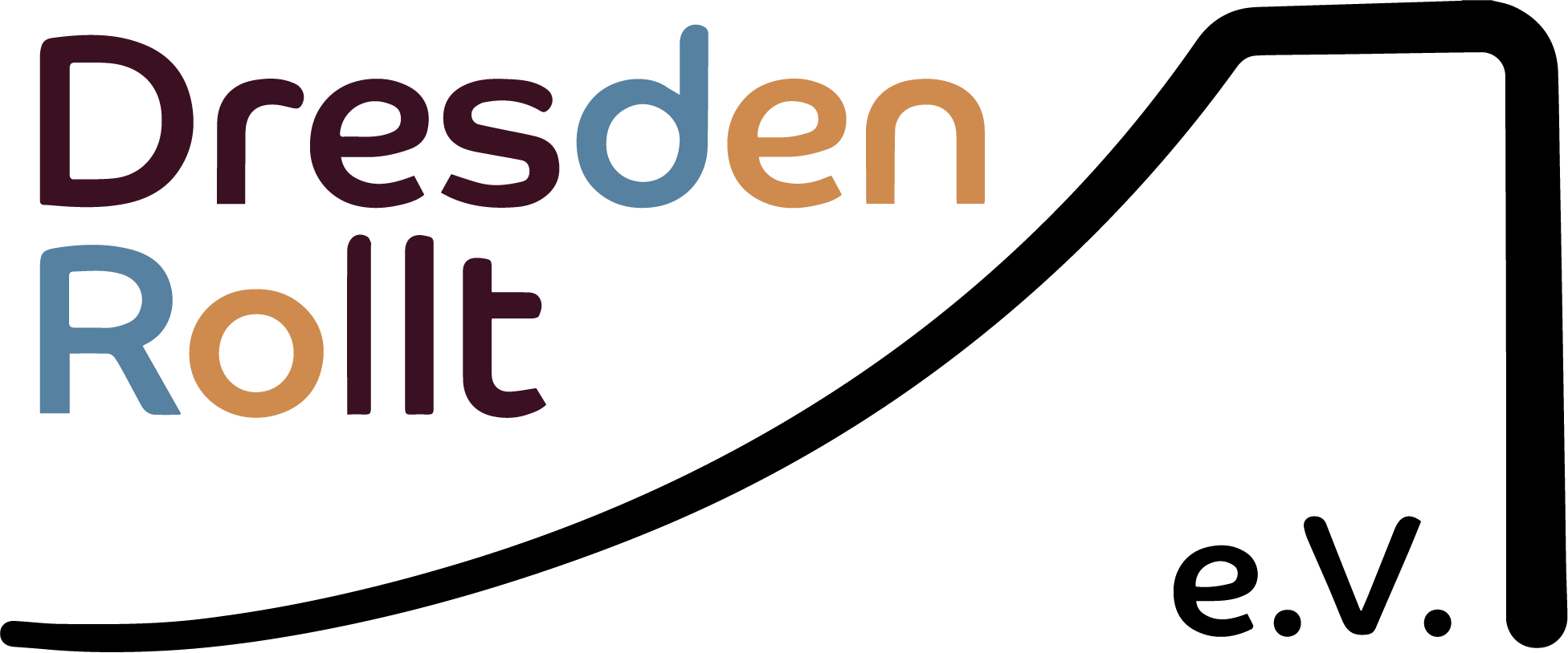 Dresden Rollt Logo Bunt
